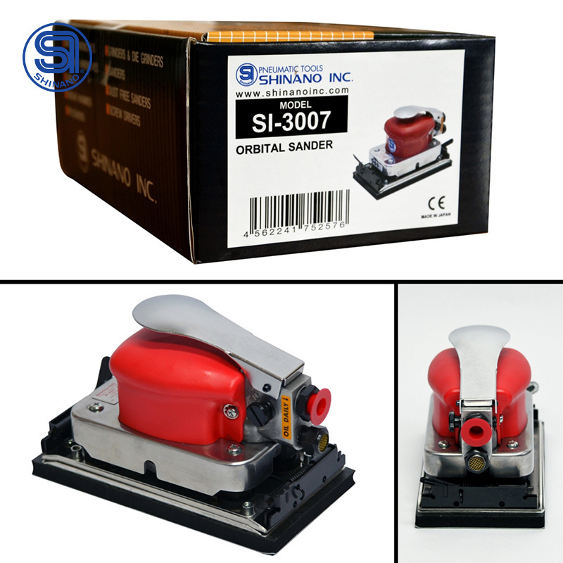 日本SHINANO信濃SI-3007氣動打磨機氣動磨光砂紙機氣動方形研磨機